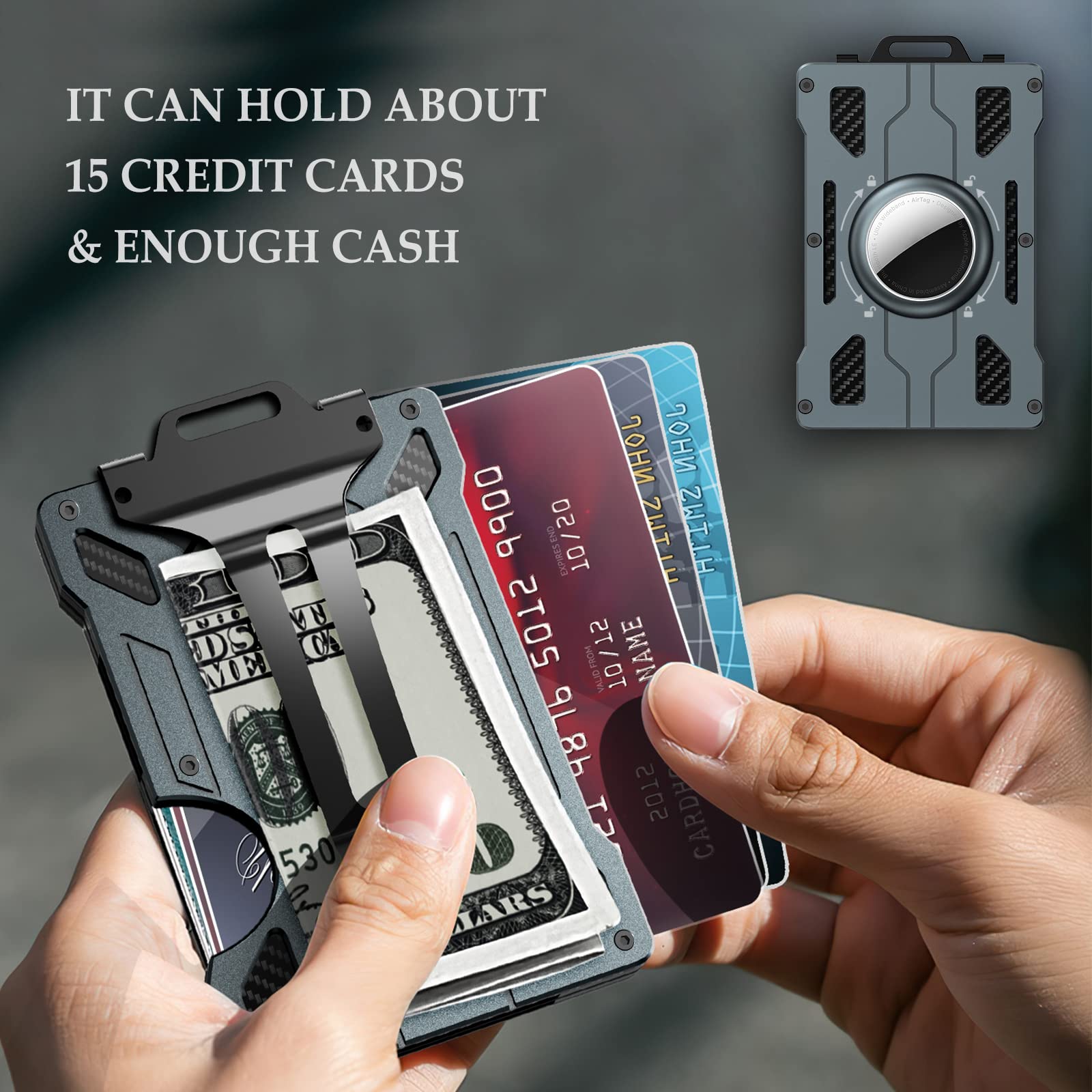 Air Tag Wallet for Men, Minima - Money Clip Slim ulasan dan harga