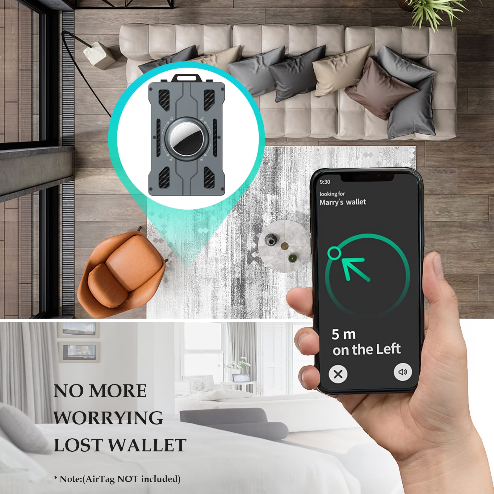 Air Tag Wallet for Men, Minima - Money Clip Slim ulasan dan harga