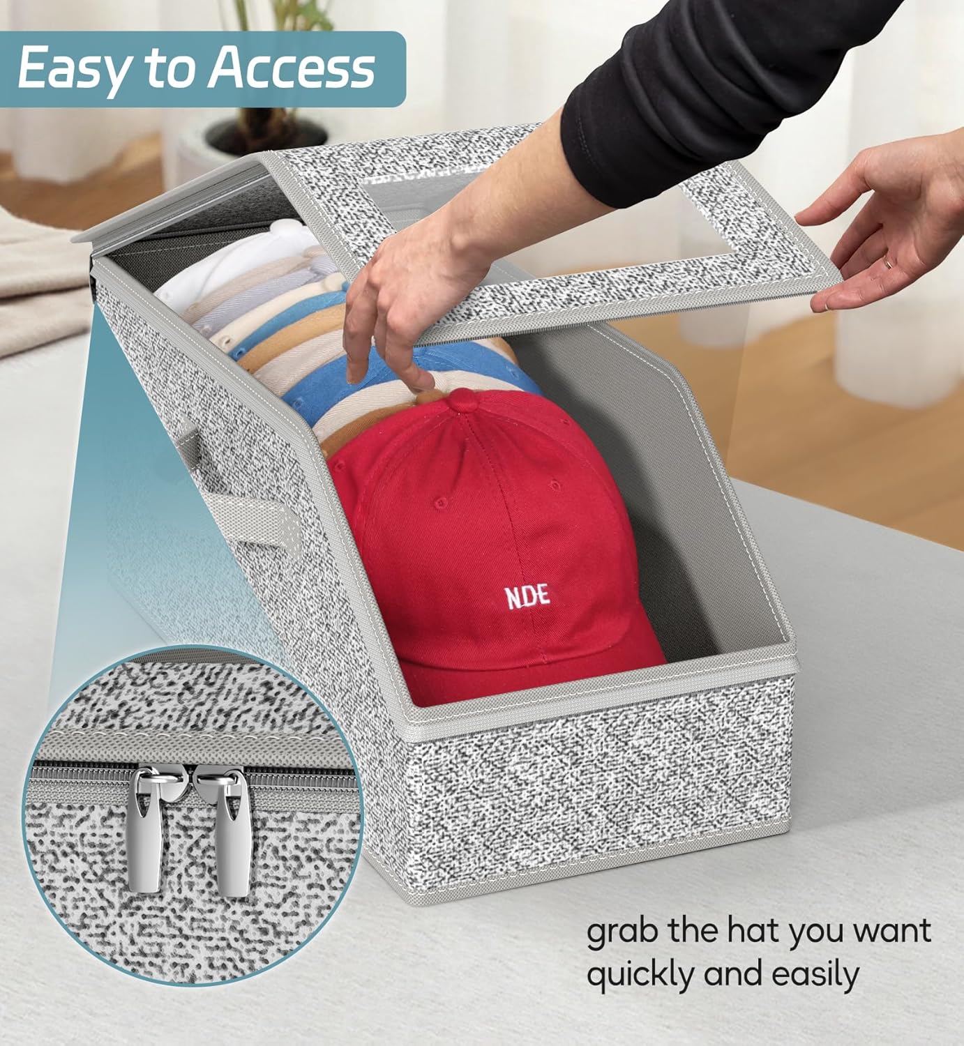 AOODA 2 PCS Stackable Hat Stor - Men'S Accessories Drawer Organizer ulasan dan harga