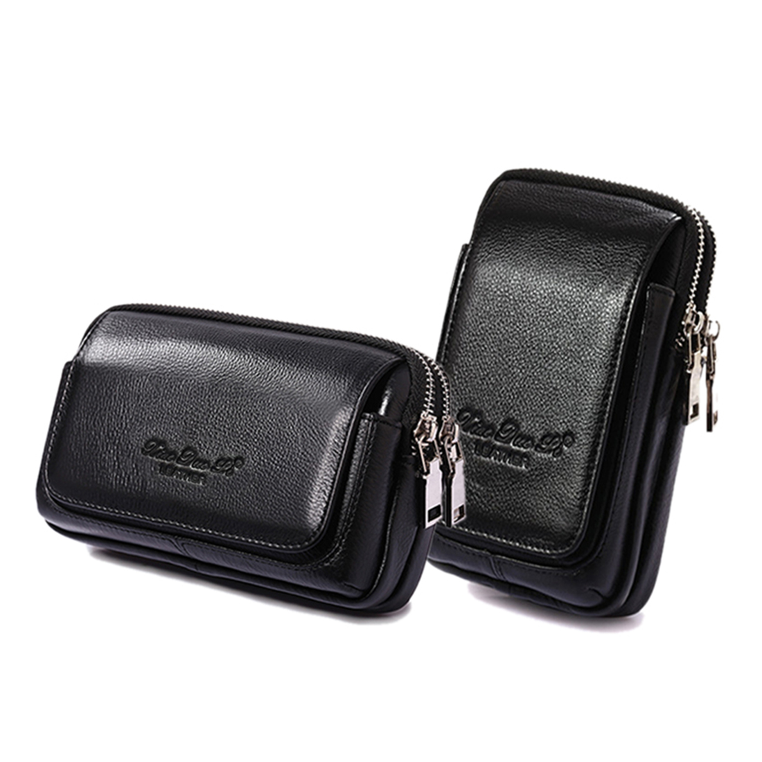 Men Genuine Leather Waist Fann - Men Accessories Bag ulasan dan harga