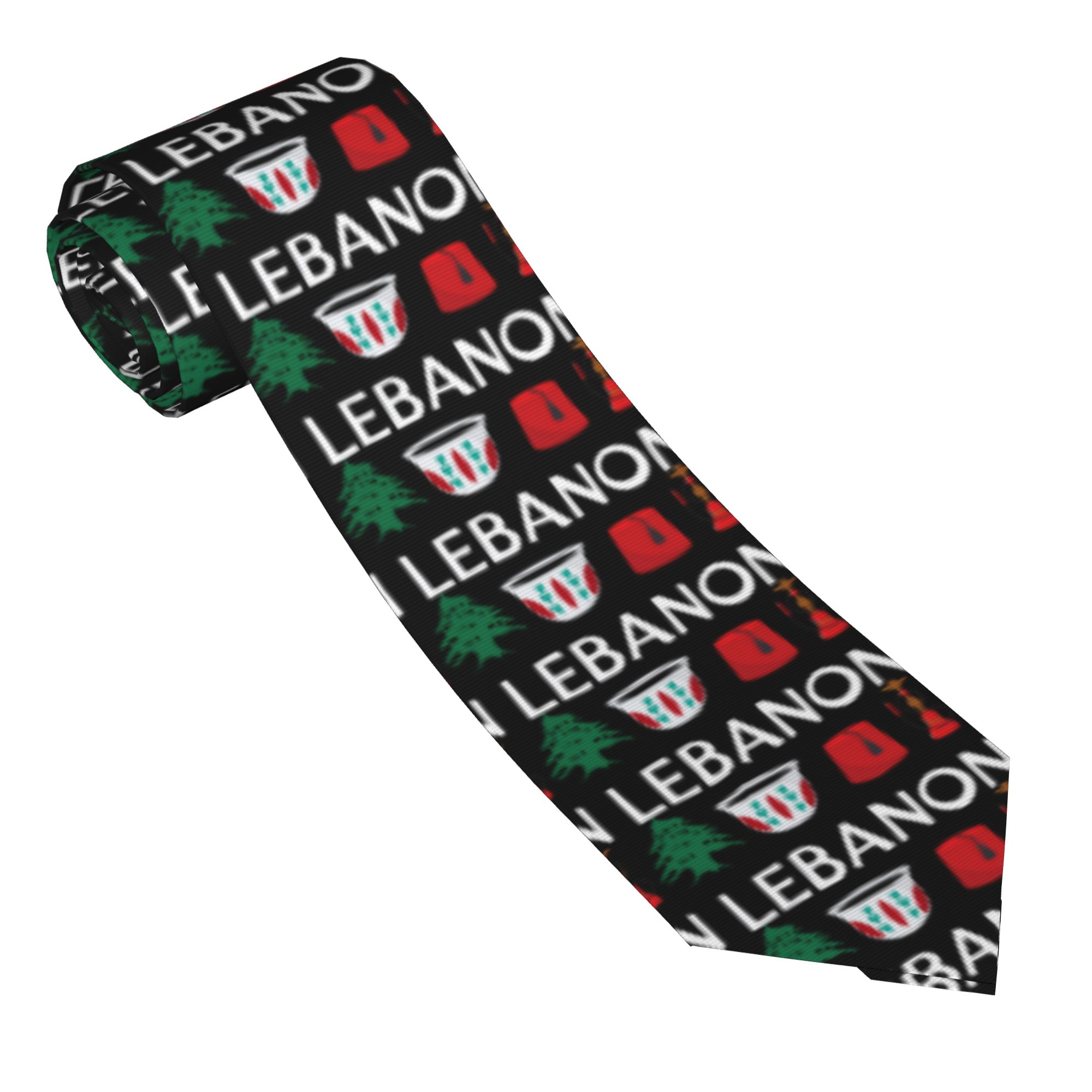 Mens Tie Lebanon Flag  Neck Ti - Men Accessories Lebanon ulasan dan harga
