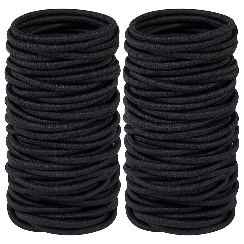 10/30/50Pcs 4mm Black Elastic  - Men'S Accessories Holder ulasan dan harga
