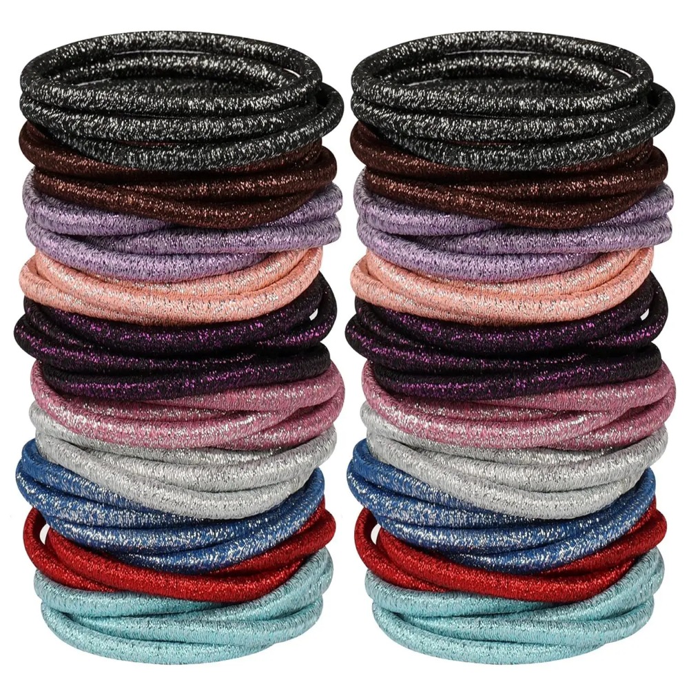 10/30/50Pcs 4mm Black Elastic  - Men'S Accessories Holder ulasan dan harga