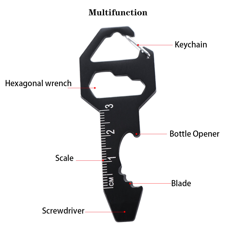 6 in 1 Multi-use Mini Tool Scr - Keychain Multi Tool ulasan dan harga