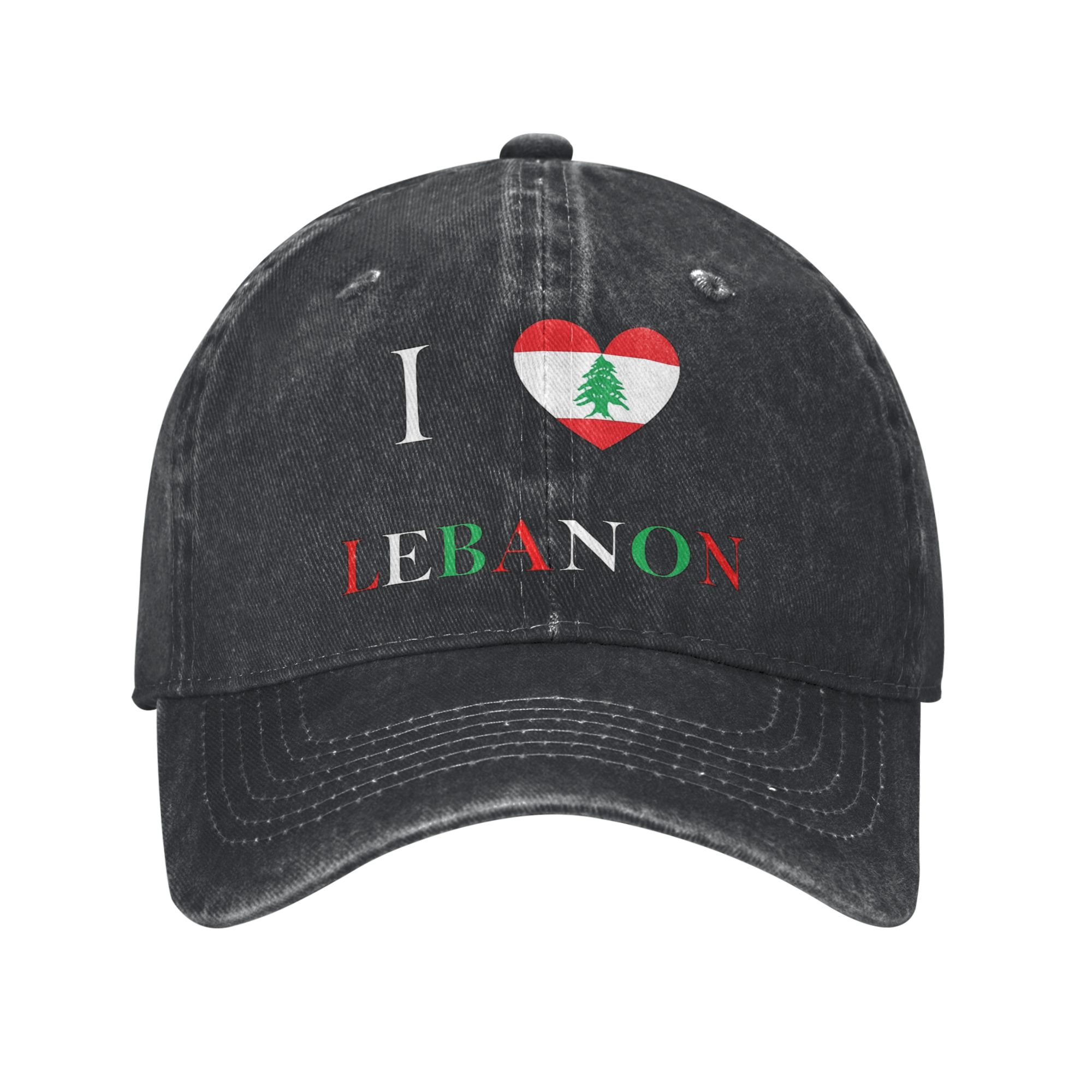 Lebanon Flag Heart Trucker Hat - Men Accessories Lebanon ulasan dan harga