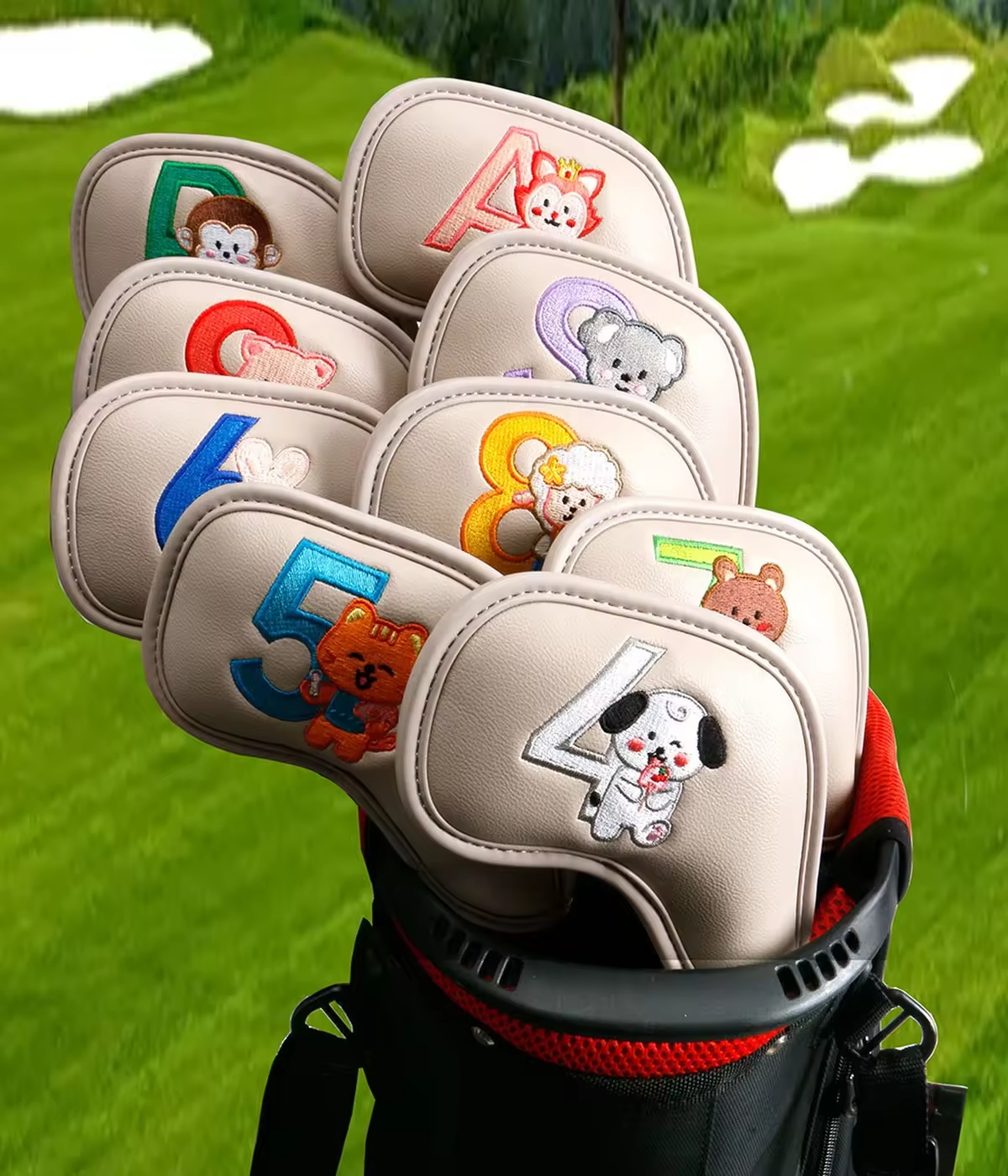 9Pcs Cute Cartoon Animal Golf  - Men'S Accessories ulasan dan harga