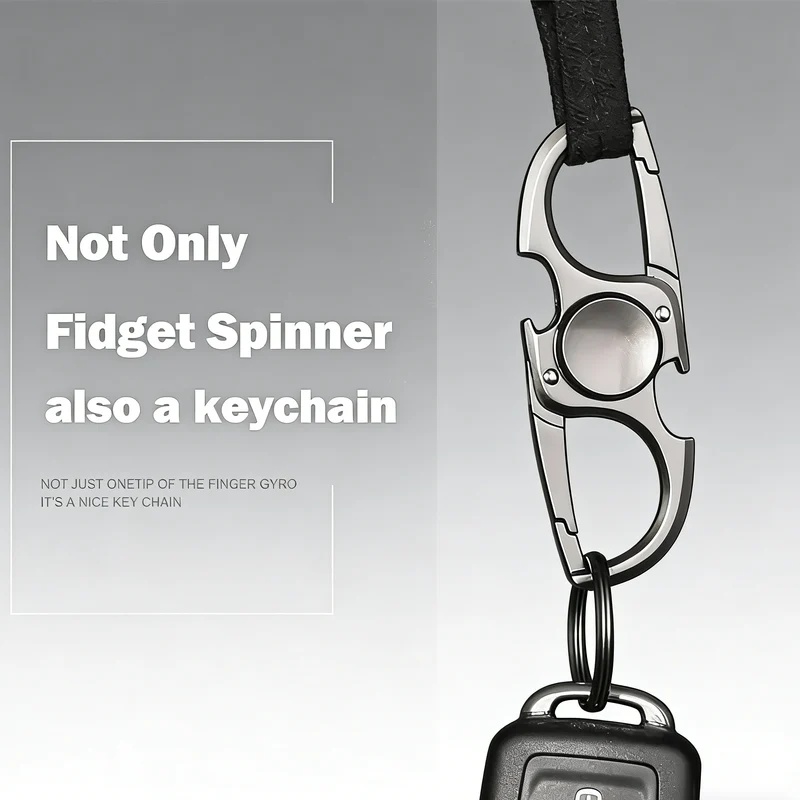 Metal Fingertip Spinner Fidget - Keychain Multi Tool ulasan dan harga