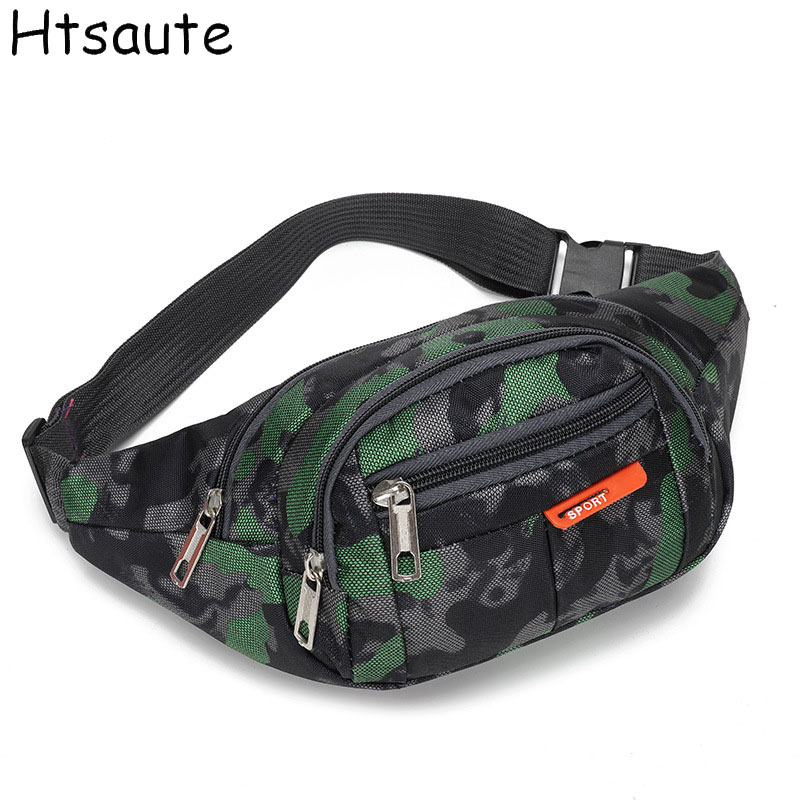 Camouflage Print Men Waist Bag - Men Accessories For Travel ulasan dan harga