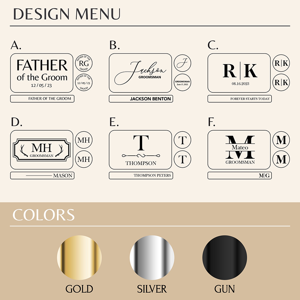 Custom Metal Cufflinks Tie Cli - Cufflink Box Set ulasan dan harga