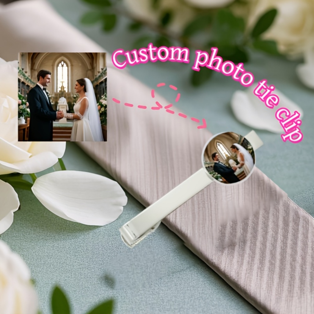 Custom Photo Engraved Text Tie - Men Accessories Photos ulasan dan harga